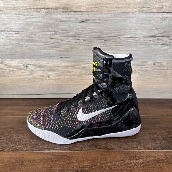 Nike Kobe 9 Elite Protro Masterpiece Mens Size 12 Black Silver Volt FZ7335 001 - Picture 2 of 9